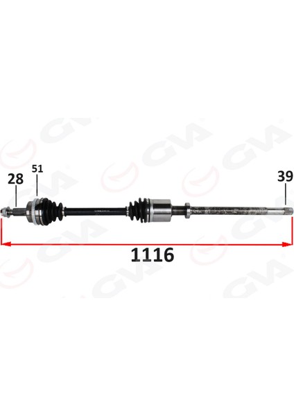 Ön Aks Sağ Renault Master Ii Fd 2.5 Dci Absli 51 Dis 28X39 06-10 18051