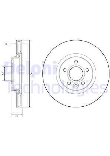 On Fren Disk Aynasi Focus Ii-Iii 04 17 C Max 03 07 Kuga I-Ii 08 Connect 14 Volvo C30 C70 Ii S40 Ii V50 04 12 Olcu 300 25 18051