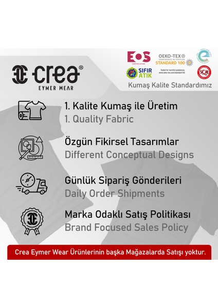 Crea Eymer Wear Kedi Kelebek Baskılı %100 Pamuk Premium Beyaz Tişört