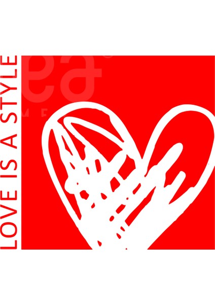 Love Is A Style Aşk Baskılı %100 Pamuk Premium Beyaz Tişört fırsatları