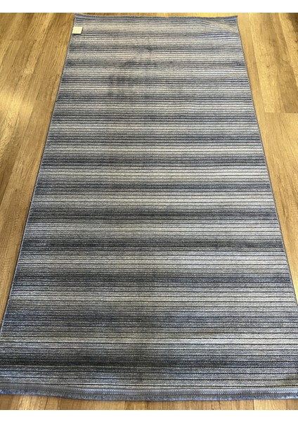 Mavi Çizgili Kilim - Retro Mutfak ve Koridor Halısı - Cool 402
