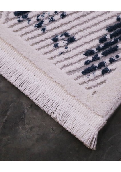 Ipek Mekik Halı Gaspara Mavi Gri Eskitme Desenli Halı fırsatları