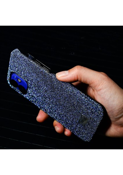 iPhone 11 Pro Max Için Kılıf Tpu+Pc Telefon Koruyucu Kapak Parıltılı Telefon Kabuğu-Mavi (Yurt Dışından) fiyatları