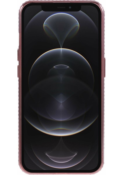 iPhone 12 Pro Max Için Tpu Kılıf Rhinestones Lens Çerçevesi Halkası Kickstand Telefon Kapağı-Gül Altın (Yurt Dışından) fırsatları