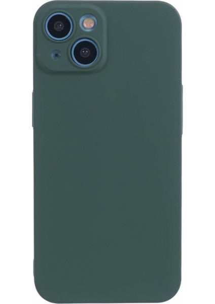 iPhone 14 Plus Telefon Kılıfı Için Cilt Dokunuşlu Ka Kaplamalı Sert Pc Telefon Arka Kapağı-Yeşil (Yurt Dışından)
