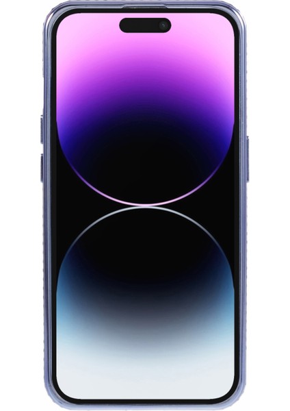 iPhone 14 Pro Max Için Rhinestones Dekor Yüzük Kickstand Tpu Telefon Kapağı-Koyu Mor (Yurt Dışından)