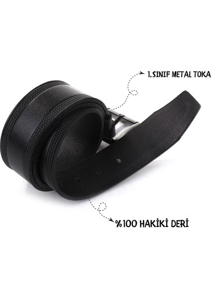 SMT-3986 Erkek Hakiki Deri Klasik Kot Kemeri indirimleri