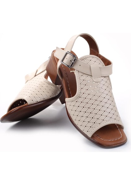 FRZN-1613 Kadın 4,5 cm Topuklu Yazlık Ayakkabı fırsatları