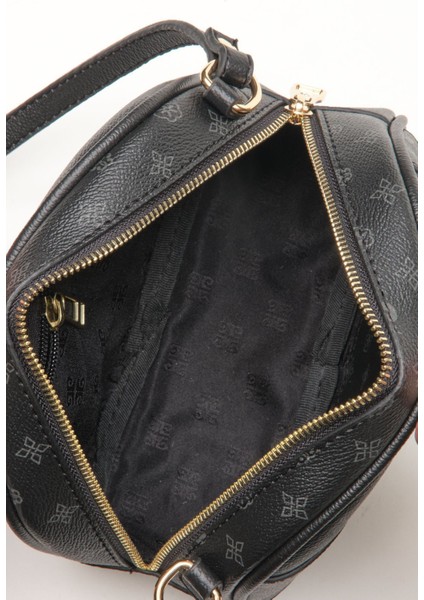 Tekno Trust Suni Deri Siyah Monogram Kadın Omuz Çantası 05PO22Y1534 Suni Deri 0 -1 L Dokuma Casual/günlük Basi fırsatları