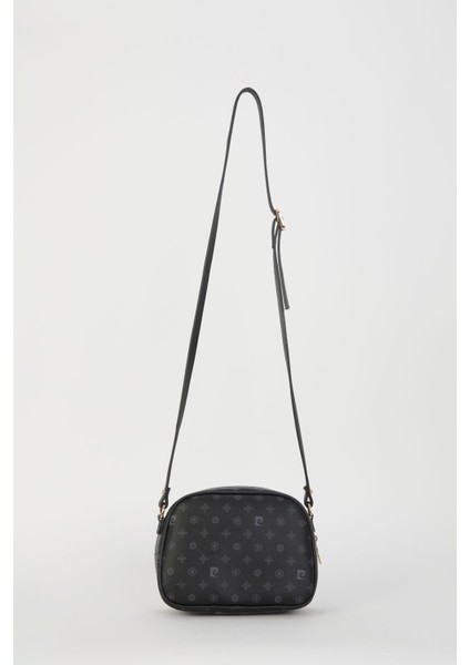 Tekno Trust Suni Deri Siyah Monogram Kadın Omuz Çantası 05PO22Y1534 Suni Deri 0 -1 L Dokuma Casual/günlük Basi indirimleri