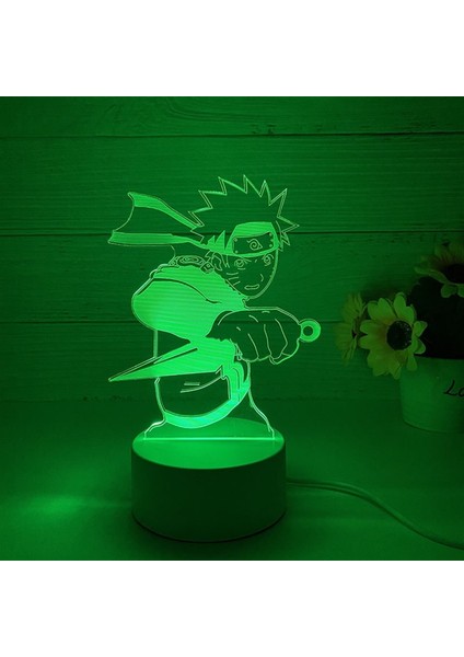 3D Yaratıcı Anime Karakter Şekli USB Dokunmatik Uzaktan Kumanda Gece Işığı (Yurt Dışından)