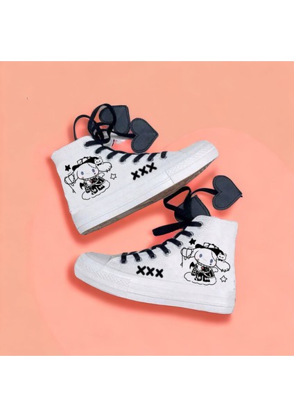 Tatlı Cimanno Hello Melodik Baskılı Sneaker Spor Ayakkabı