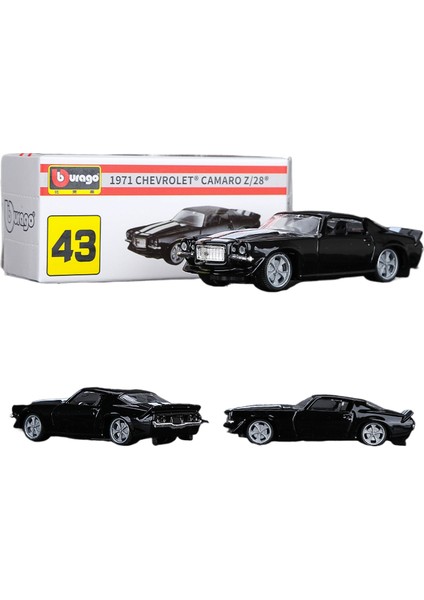 Bburago 1/64 Ölçekli Porsche 911 Gt2 Rs Minyatür Alaşım Araba Modeli Pres Döküm Araç 1971 Chevrolet (Yurt Dışından)