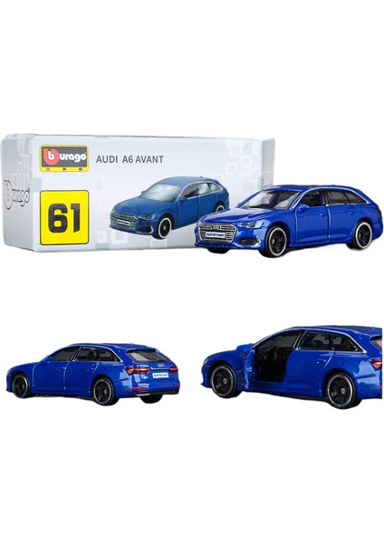 Bburago 1/64 Ölçekli Porsche 911 Gt2 Rs Minyatür Alaşım Araba Modeli Pres Döküm Araç Audi A6 Avant (Yurt Dışından)