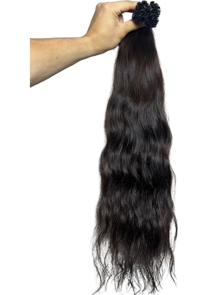 Halit Can HairKing 65cm 2 Numara(Çikolata Kahve)200adet, 120gr ,Mikro Kaynak [100% Gerçek Insan Saçı]