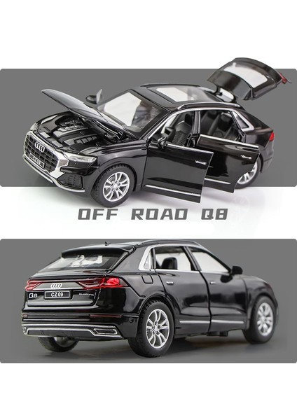 1:32 Audi Q8 Suv Alaşım Araba Modeli Simüle Döküm Metal Oyuncak Araç Araba Modeli (Yurt Dışından)