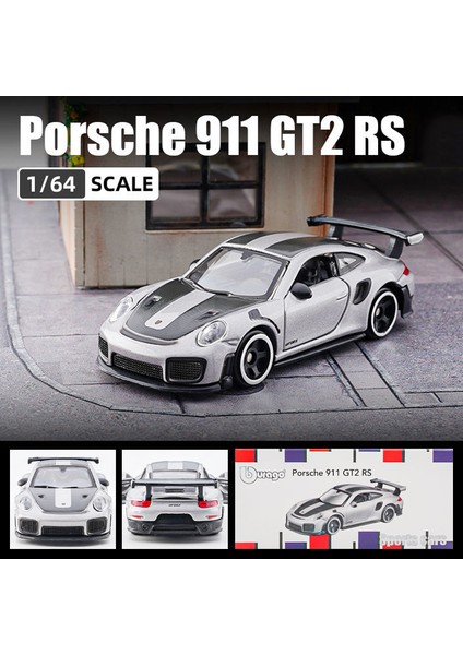 Bburago 1/64 Ölçekli Porsche 911 Gt2 Rs Minyatür Alaşım Araba Modeli Pres Döküm Araç Porsche Taycan Turbo (Yurt Dışından) fiyatları