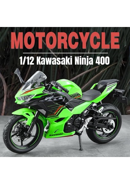 1/12 Kawasaki Ninja 400 Oyuncak Motosiklet Minyatür Döküm Metal Modeli (Yurt Dışından) fiyatları
