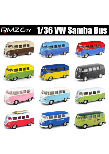 1/36 Volkswagen T1 Samba Otobüs Çocuk Oyuncağı Rmz City Classic (Yurt Dışından)