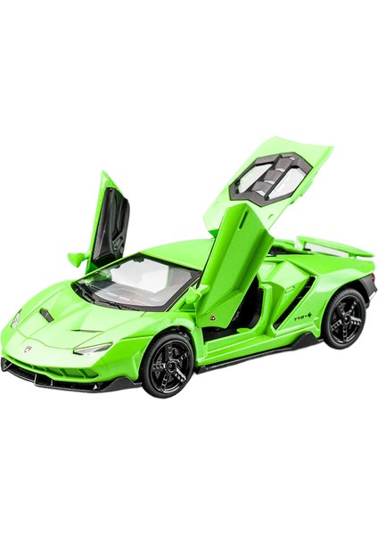 1:32 Lamborghini LP770-4 750 Alaşım Spor Araba Modeli Döküm Metal Geri Çekmeli Ses ve Işık Araba Modeli (Yurt Dışından)