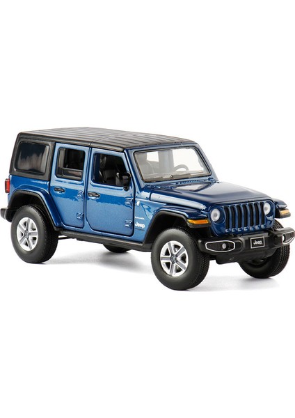 1:32 Jeep Wrangler Sahara Döküm Oyuncak Araba Modeli Suv Minyatür Filibir Kapılar Açık (Yurt Dışından)