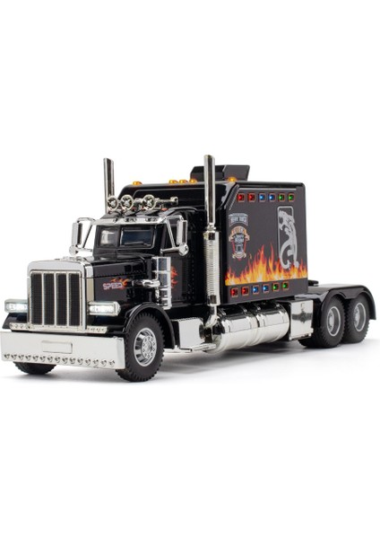 Araba Modeli Alaşım 1:24 Peterbılt Amerikan Traktör Kamyon Peter Bilt 389 Ribaund Ses Kamyonet (Yurt Dışından)