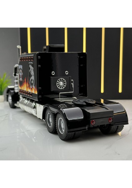 Araba Modeli Alaşım 1:24 Peterbılt Amerikan Traktör Kamyon Peter Bilt 389 Ribaund Ses Kamyonet (Yurt Dışından)