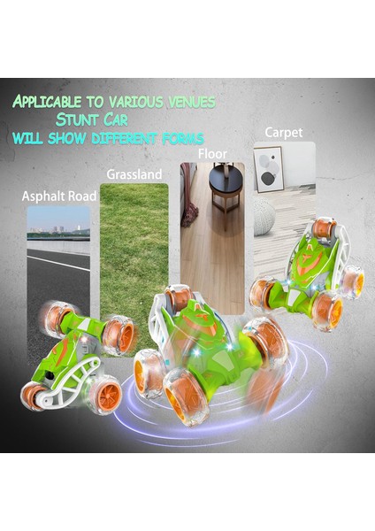 Uzaktan Kumandalı Araba, Rc Dublör Araba 360° Işıklı Müzikli Dönen Twister, Sprey Buharlı Rc Araba Oyuncak, 4 5 6 7 8-12 Yaşındaki Erkekler ve Kızlar Için Şarj Edilebilir Uzaktan (Yurt Dışından) indirimleri