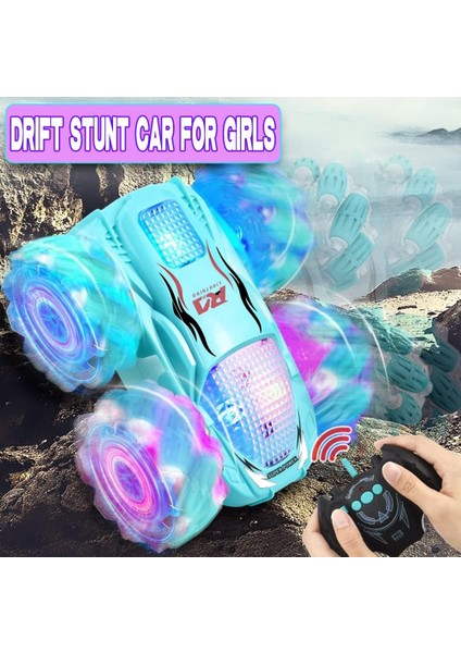 Çocuklar Için Uzaktan Kumandalı Araba, Rc Dublör Araba Oyuncakları, 4WD 2.4ghz Çift Taraflı 360° Dönen Işık Müzikli Arazi Aracı, Erkek Kız Doğum Günü Için Şarj Edilebilir Oyuncak (Yurt Dışından) fiyatları