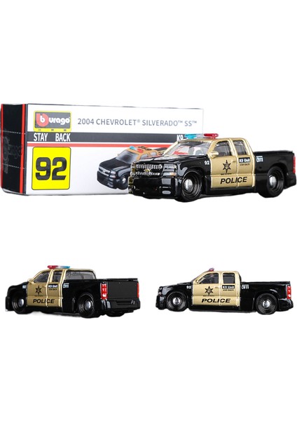 Bburago 1/64 Ölçekli Porsche 911 Gt2 Rs Minyatür Alaşım Araba Modeli Pres Döküm Araç Chevrolet Sılverado (Yurt Dışından)