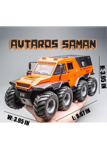 Şaman Canavar Kamyon 8x8, 1/24 Pres Döküm Model Arabalar Metal Atv Oyuncaklar, Erkek Yetişkinler Için Macera Hediye (Yurt Dışından) fiyatları