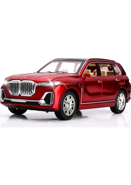 Bmw X7 Için Uyumlu Oyuncak Arabalar Oyuncak Araba 1:24 Ses ve Işık Koleksiyonlu Döküm Suv Model Araba Geri Çekin Metal Araba Oyuncakları Erkekler Için 3+ Yaşındaki Erkek Doğum Günü (Yurt Dışından)