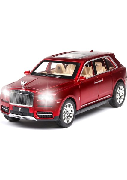 1/24 Rolls-Royce Cullinan Model Araba, Alaşım Döküm Koleksiyon Geri Çekin Oyuncak Araba Ses ve Işık ile Çocuklar Için Erkek Kız Doğum Günü Hediyesi (Yurt Dışından)