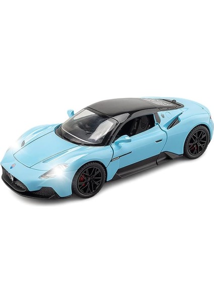 1:24 Maserati MC20 Model Araba Oyuncak Döküm Oyuncak Arabalar, Çinko Alaşımı Ses ve Işık ile Geri Çekin Oyuncak Araba Çocuklar Için Erkek Kız Hediyesi, Doğum Günü Hediyeleri, Kolek (Yurt Dışından)