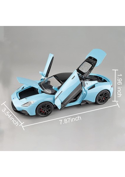 1:24 Maserati MC20 Model Araba Oyuncak Döküm Oyuncak Arabalar, Çinko Alaşımı Ses ve Işık ile Geri Çekin Oyuncak Araba Çocuklar Için Erkek Kız Hediyesi, Doğum Günü Hediyeleri, Kolek (Yurt Dışından) modelleri