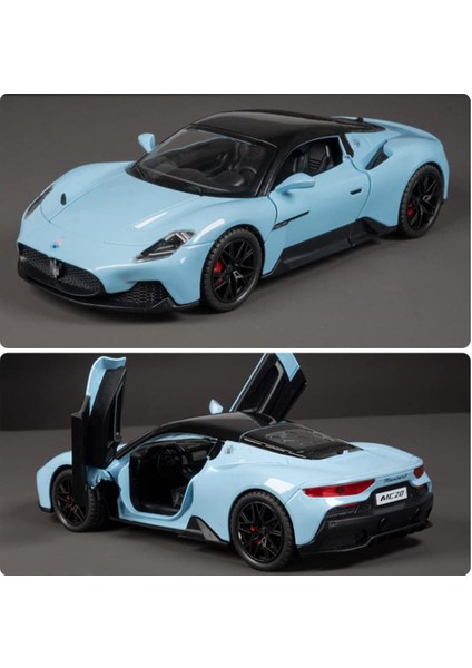 1:24 Maserati MC20 Model Araba Oyuncak Döküm Oyuncak Arabalar, Çinko Alaşımı Ses ve Işık ile Geri Çekin Oyuncak Araba Çocuklar Için Erkek Kız Hediyesi, Doğum Günü Hediyeleri, Kolek (Yurt Dışından) fırsatları