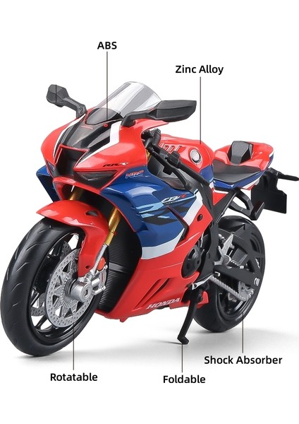 1/12 Honda Cbr 1000RR Fireblade Oyuncak Motosiklet Rmz City Döküm Metal Modeli (Yurt Dışından)