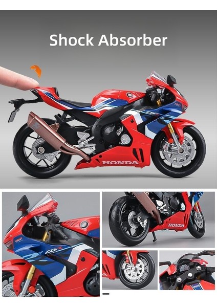 1/12 Honda Cbr 1000RR Fireblade Oyuncak Motosiklet Rmz City Döküm Metal Modeli (Yurt Dışından)