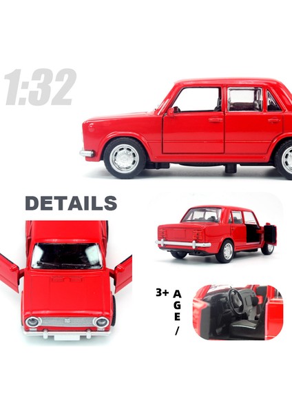 1:36 Alaşım Döküm Lada Eski Model Araba Modeli Klasik Geri Çekin Minyatür Araç Replika Koleksiyonu (Yurt Dışından)