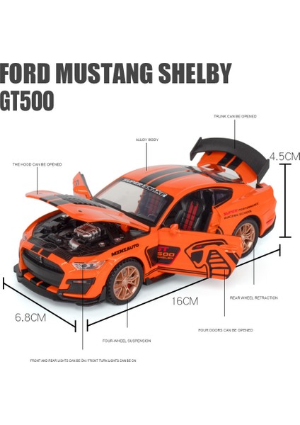 1/32 Ford Shelby GT500 GT350 Çocuk Oyuncak Araba Döküm Metal Minyatür Model (Yurt Dışından) fırsatları