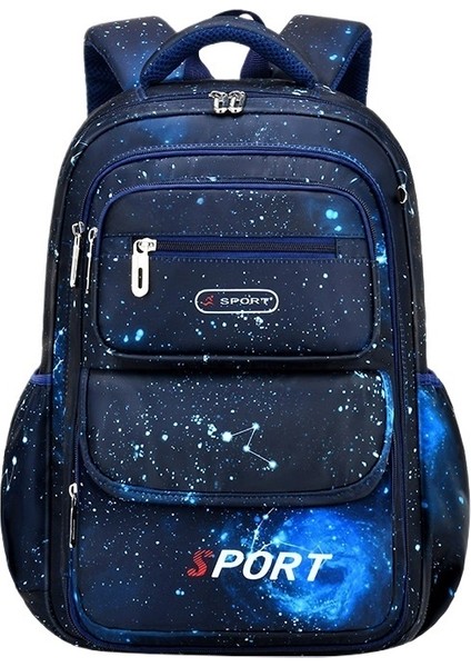 Erkek Çocuklar ve Ilkokul Öğrencileri Için Yıldızlı Gökyüzü Ultra Hafif, Büyük Kapasiteli, Yükü Azaltan, Omurgayı Koruyan Okul Çantası (Yurt Dışından)