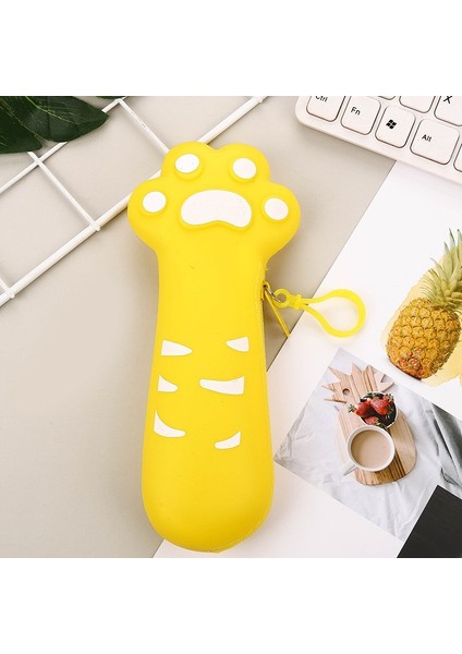 Silikon Kedi Pençe Kalem Çantası Okul Malzemeleri Kalem Kutusu Iyi Şeyler Kırtasiye Kutusu (Yurt Dışından)