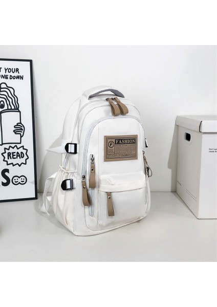 Kız Öğrenciler Basit Seyahat Sırt Çantası Lise Ortaokul Öğrencileri Büyük Kapasiteli Okul Çantası (Yurt Dışından)