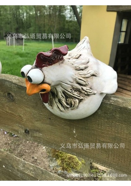 Büyük Tavuk Büyük Gözlü Ifade Tavuk Reçine El Sanatları Süsler Avlu Çiftlik Dekorasyonu (Yurt Dışından) fırsatları