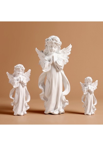 Melek Alice Küçük Kız Heykeli Reçine El Sanatları Masaüstü Ev Mobilyaları Dekorasyon (Yurt Dışından) modelleri
