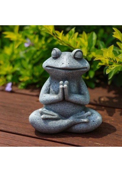 Amerikan Meditasyon Yoga Kurbağa Reçine Süsleme (Yurt Dışından) fiyatları
