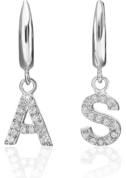 Parıldayan Taşlı Harf Küpeler fiyatları