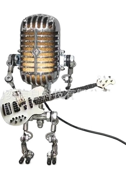 Aloneling Retro Mikrofon Robot Heykeli (Yurt Dışından) fiyatları