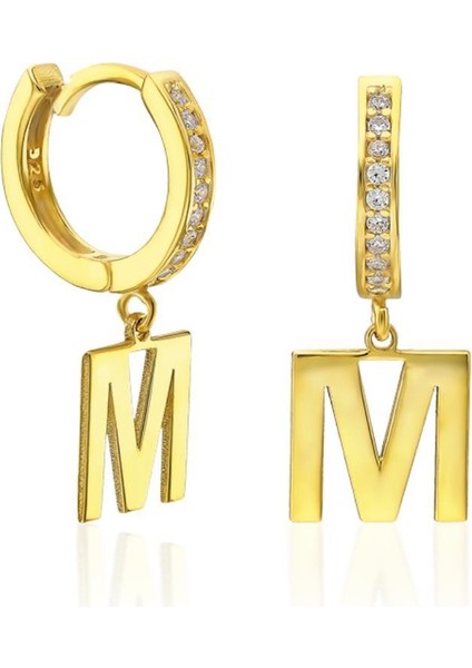 Basit Harf Küpeleri