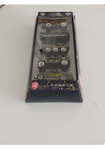 Citycode Die-Cast 5'Li Paket Araçlar Yeşil Renk - Askeri Araçlar Serisi fiyatları